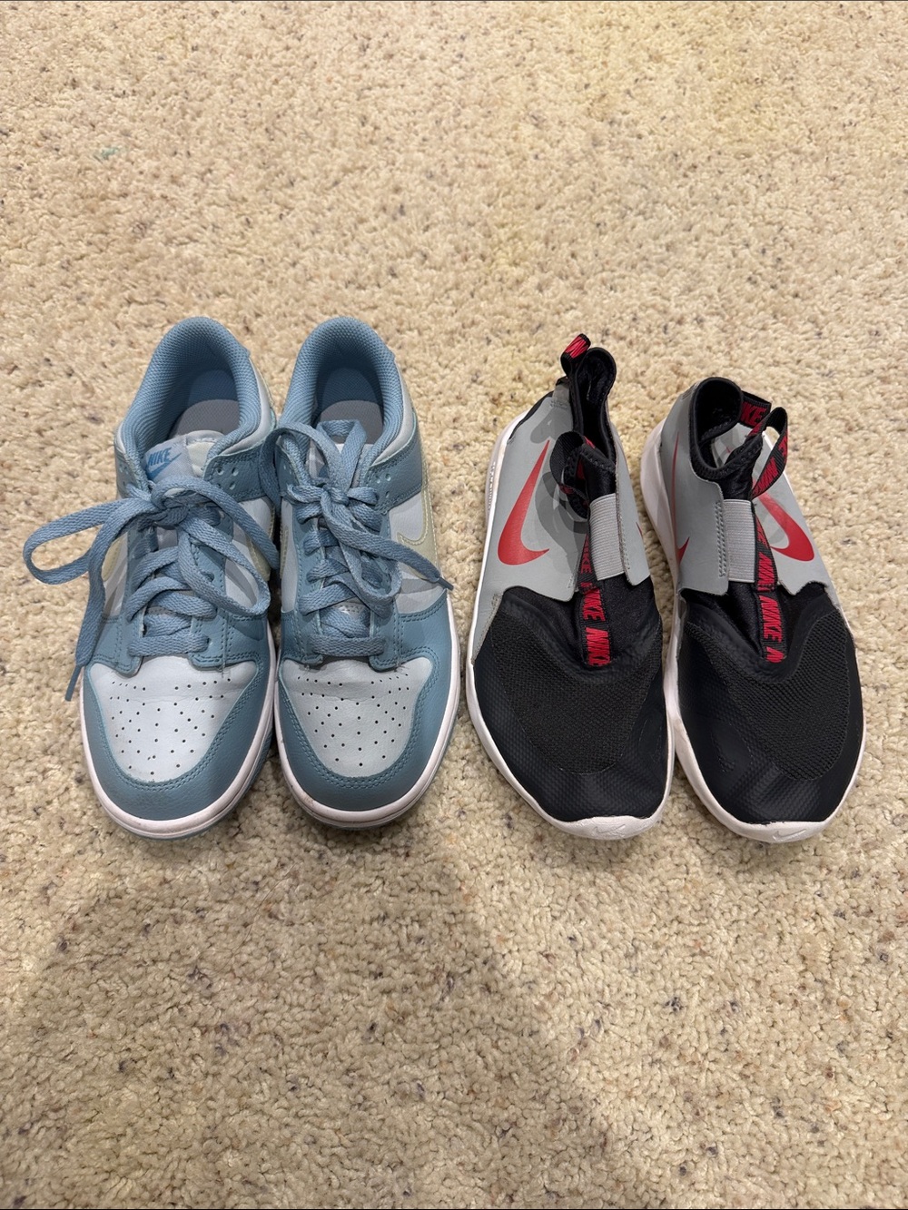 Nike Kids Light Blue & Black Athletic Sneakers - Two Pair Set